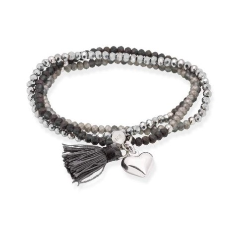 PULSERA .ZEN GRIS CORAZON