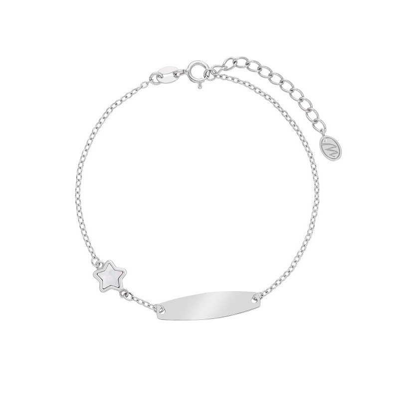 PULSERA CHAPA PLATA 1 LEY