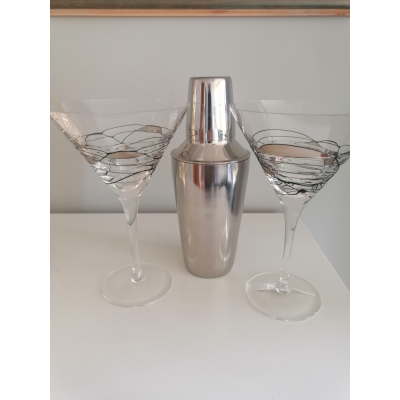 ESTUCHE MARTINI COPAS+COCTELERA