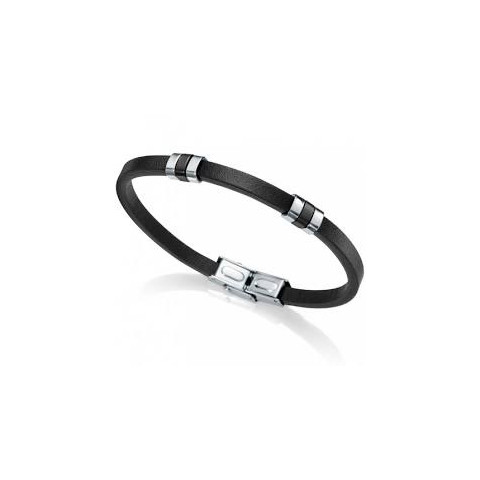 PULSERA PIEL NEGRA VICEROY