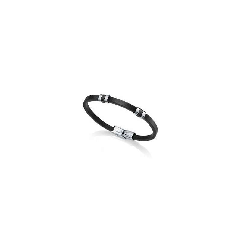 PULSERA PIEL NEGRA VICEROY