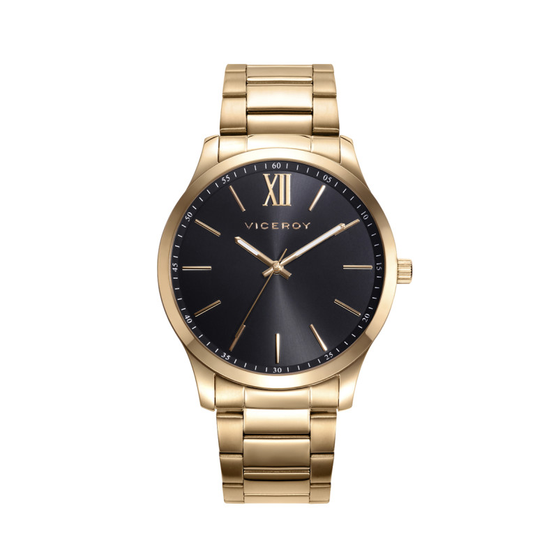 RELOJ ACERO DORADO