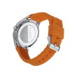 RELOJ ACERO CORREA NARANJA