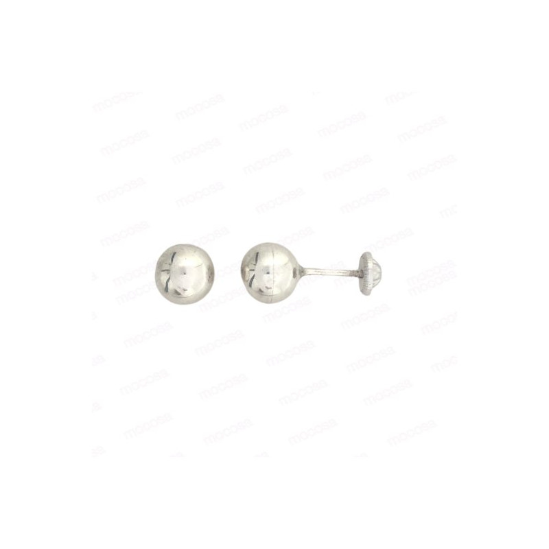 PENDIENTES PLATA BOLA 7MM