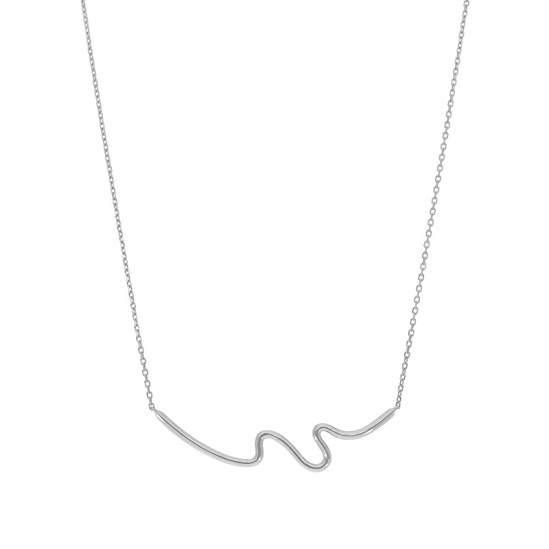 COLLAR PLATA ABSTRACT