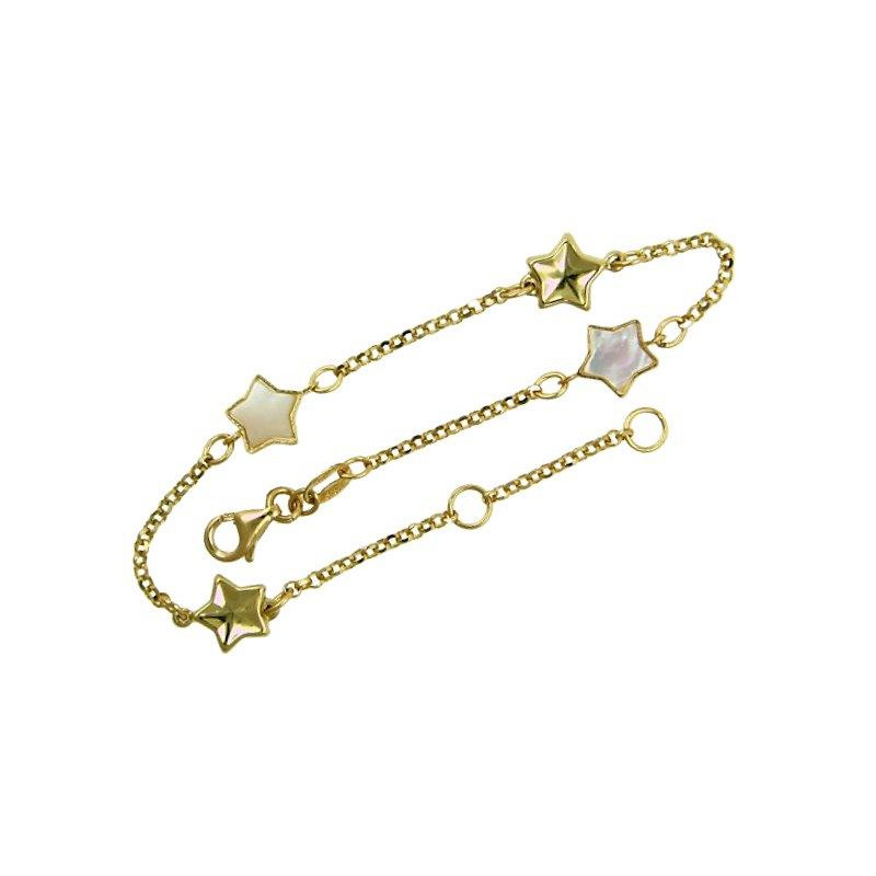 PULSERA ESTRELLA ORO 1 LEY