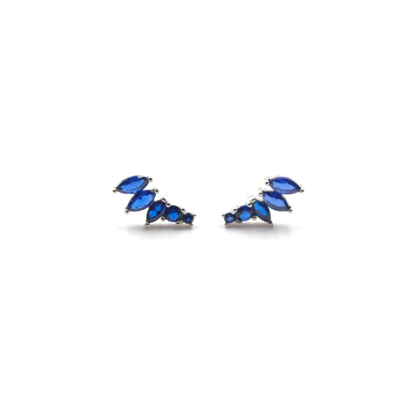 PENDIENTES PLATA 1 LEY AZUL