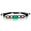 PULSERA ESMERALDA MACRAME 