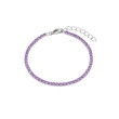 PULSERA ACERO LAVANDA