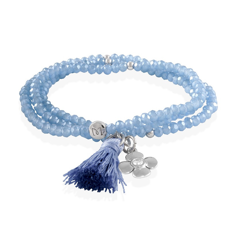 PULSERA BLUE FLOR 