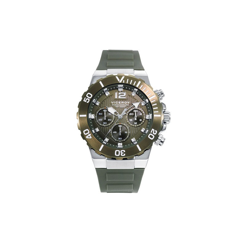 RELOJ CRONO CORREA VERDE