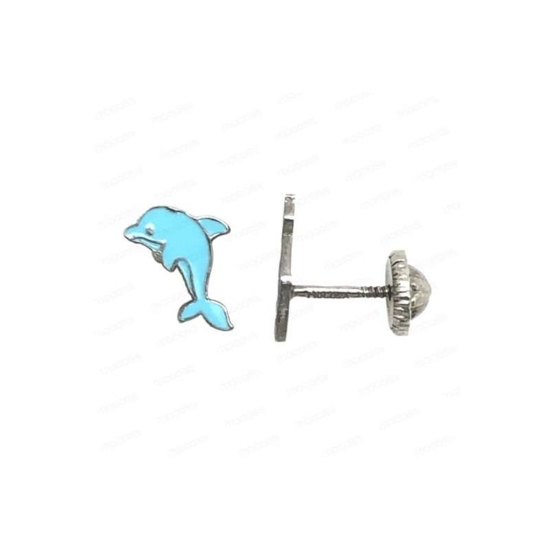 PENDIENTES DELFIN PLATA 1 LEY