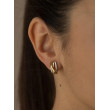 PENDIENTES PLATA 1 LEY BICOLOR